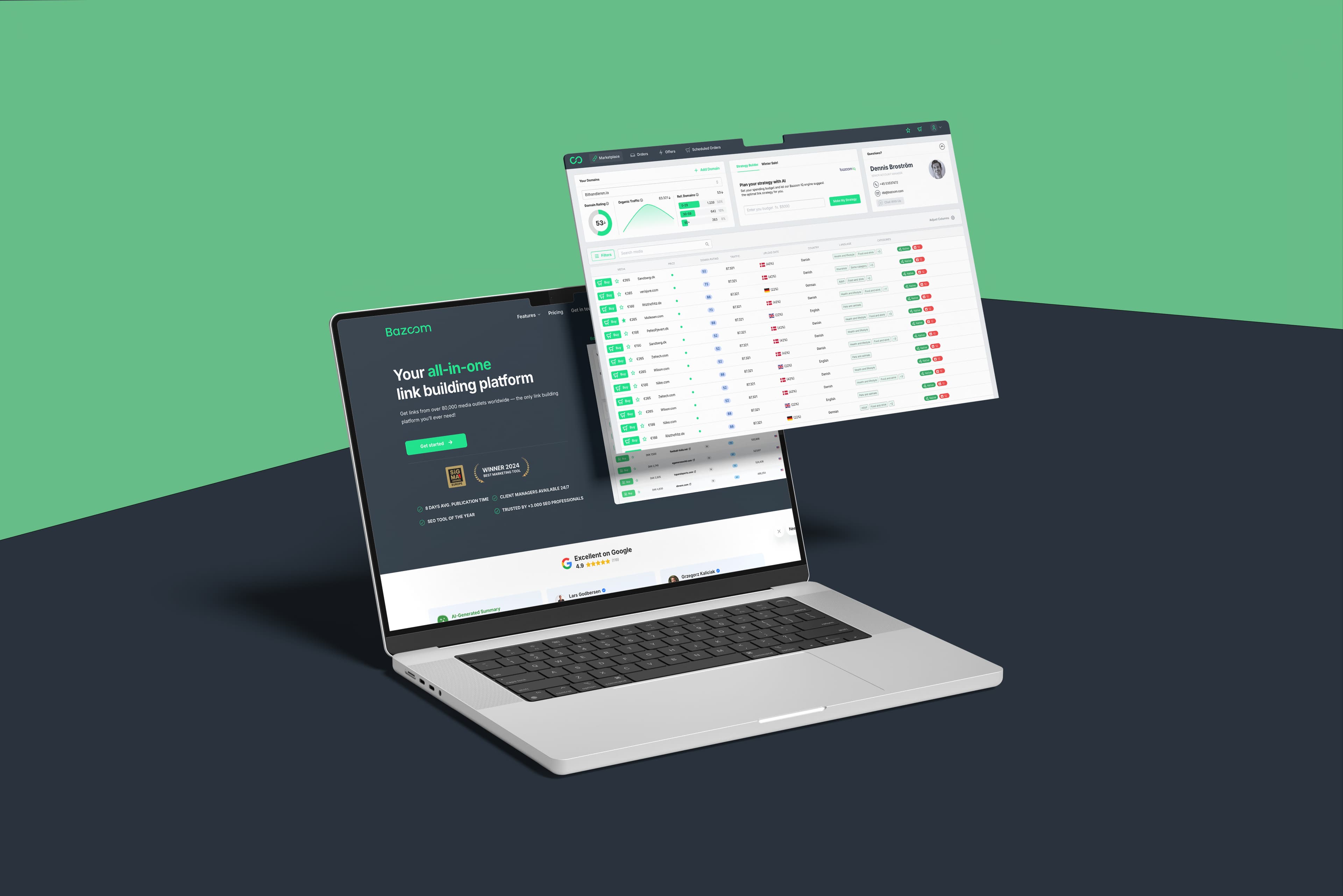 Bazoom — New look & feel to leading SEO platform